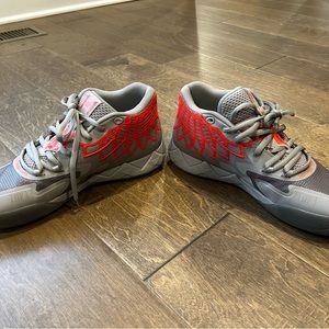 Puma LaMelo Ball MB.01 Rock Ridge Red Blast, size 12